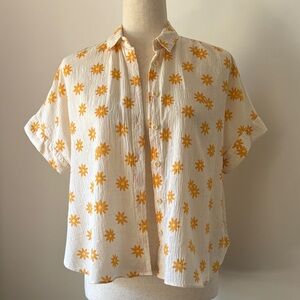 Madewell Hilltop Shirt in Daisy Groove